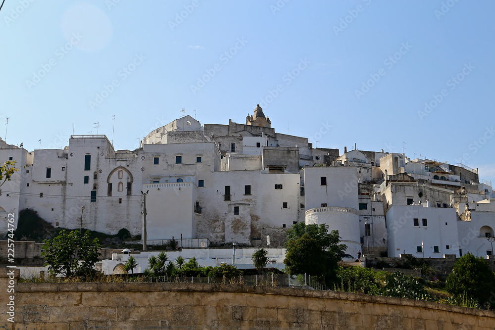 Ancient white town in Apulia, Italy
