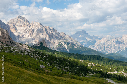Impression of the Passo di Giau, in landscape orientation, on a summer afternoon. © Goldilock Project