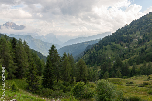 Mountain Scenery of the Italian Dolomites on a summers Afternoon © Goldilock Project