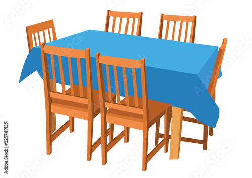 dining table with chairs