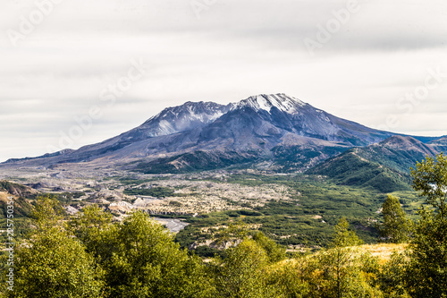 Mount St. Helens volcanic landscape.