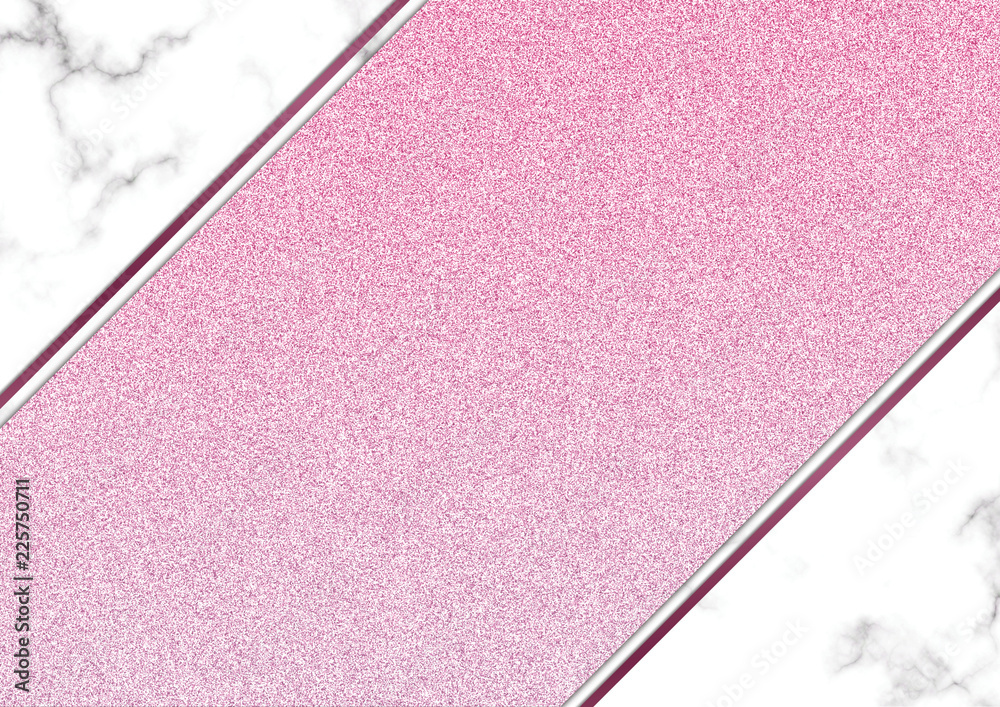 Fototapeta premium Pink glitter marble blackground, Shimmer glitter texture, Template presentation