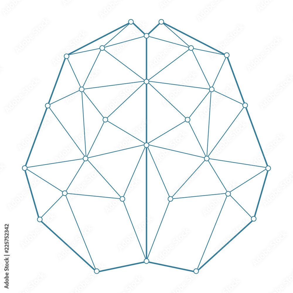 Abstract network ai brain. Vector illustration design Abstract network ai brain. Vector illustration design
