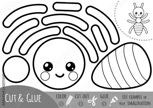 Education paper game for children, Ant