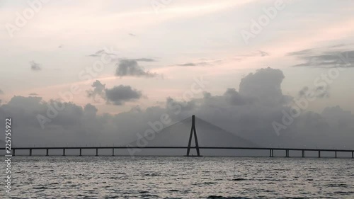 Bandra Worli sea link also known as Rajiv Gandhi Sea link,Mumbai, India photo