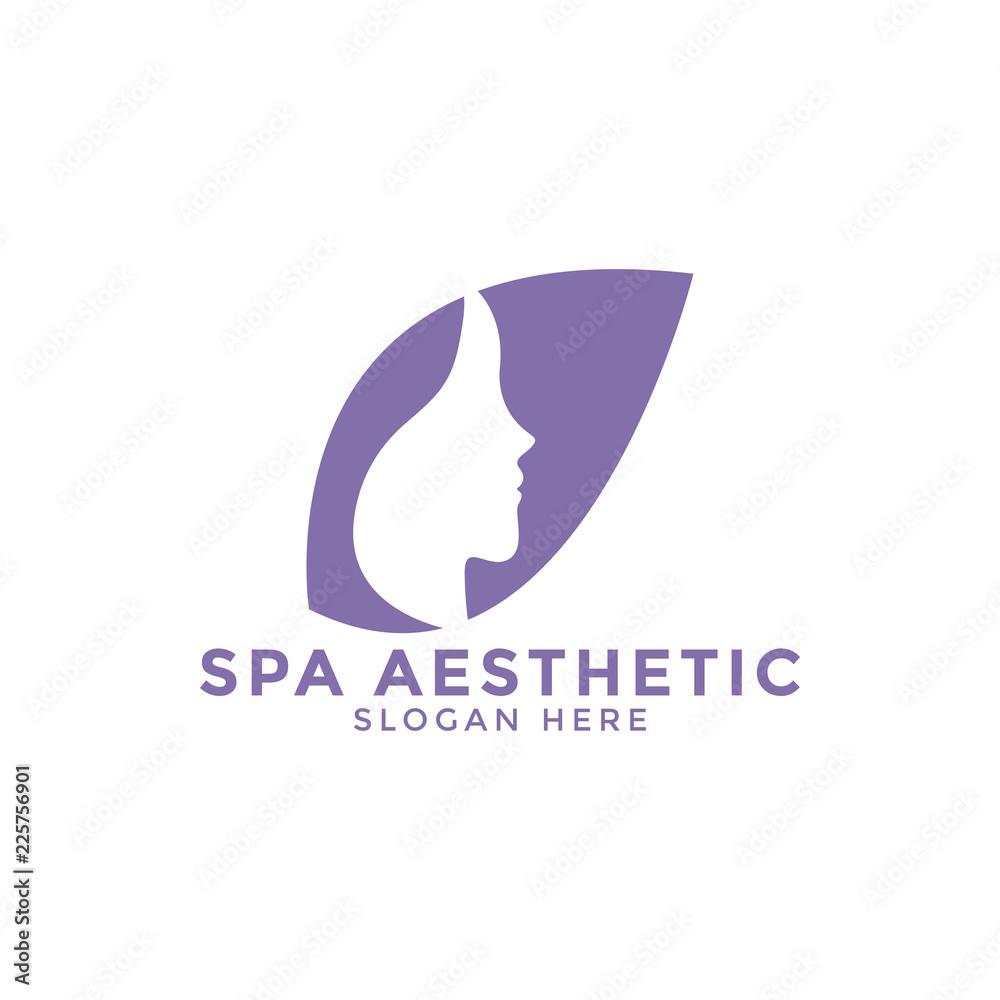 Spa aesthetic logo icon design template vector Stock Vector | Adobe Stock