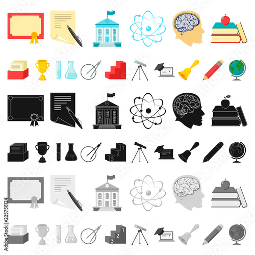 Police, Department cartoon icons in set collection for design.Detective and accessories vector symbol stock web illustration.