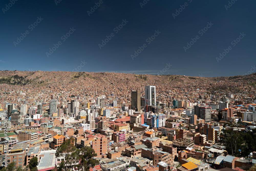Naklejka premium La Paz Skyline in Bolivia