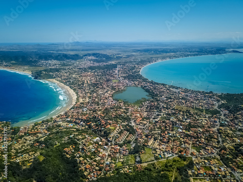 aerial view of drone from Búzios beach photo