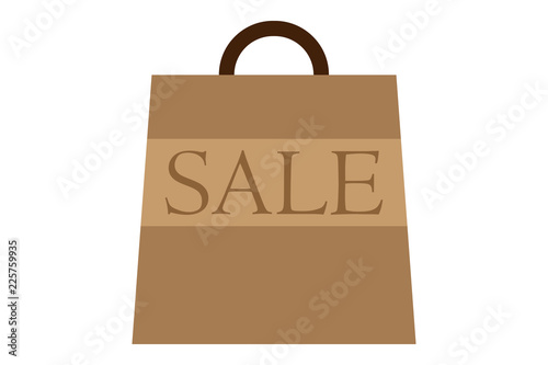 Bolsa de papel de la compra.