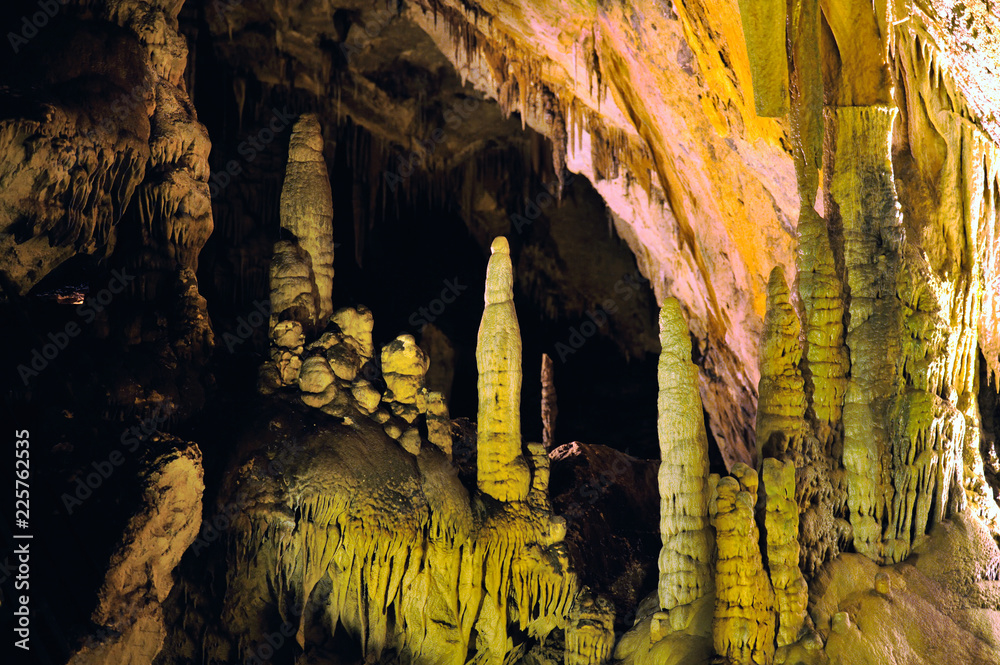 Beautiful view of Dim Magarasi cave in Turkey