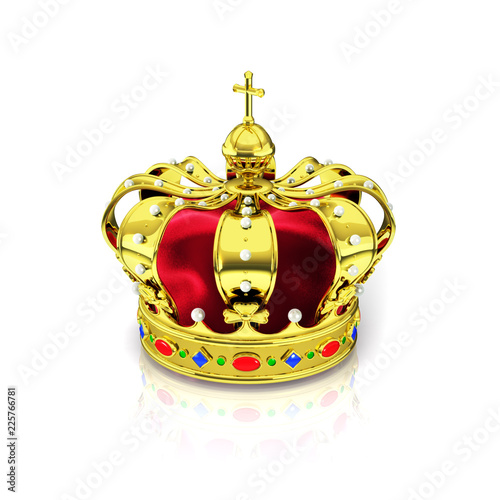 crown of the dutch monarchy, royal crown3d render photo