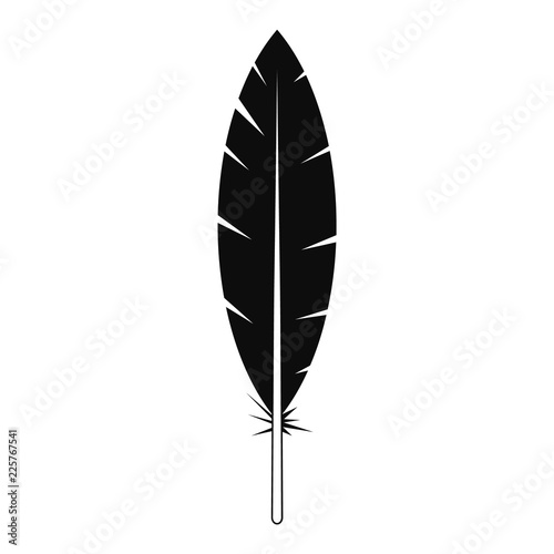 Indian feather icon. Simple illustration of indian feather vector icon for web design isolated on white background