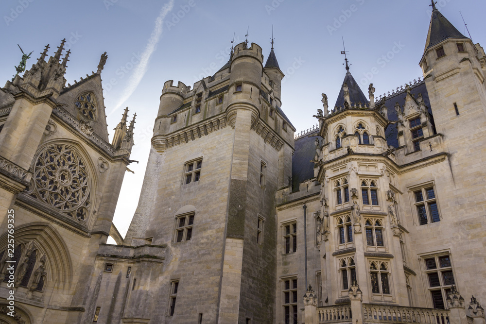 Medieval castle of Pierrefonds, Picardy, France.