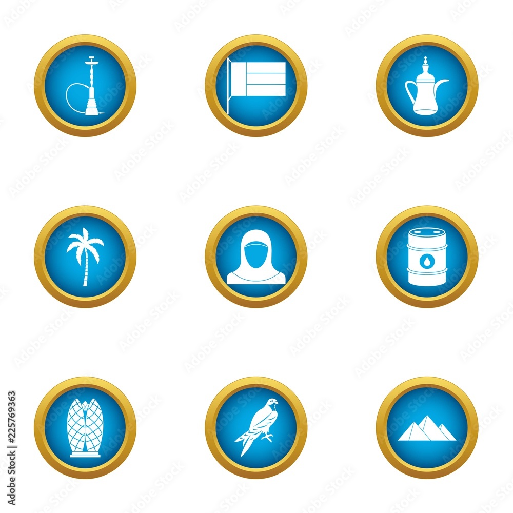 Grease icons set. Flat set of 9 grease vector icons for web isolated on white background