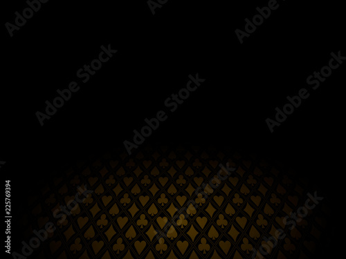Casino background floor perspective gold suits