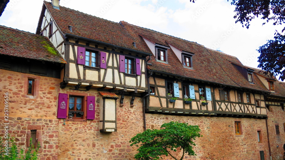 Street Scene in Alsace, France