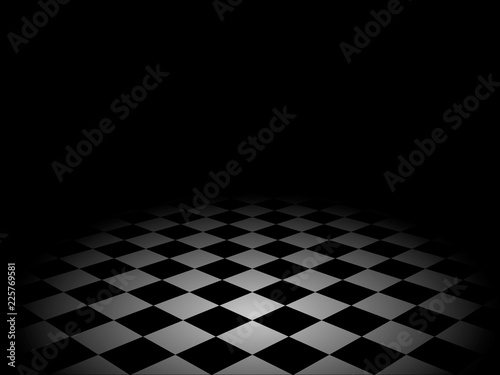 Chess diagonal floor perspective background