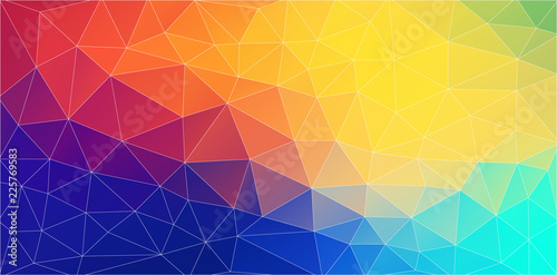 Fresh color triangle wallpaper