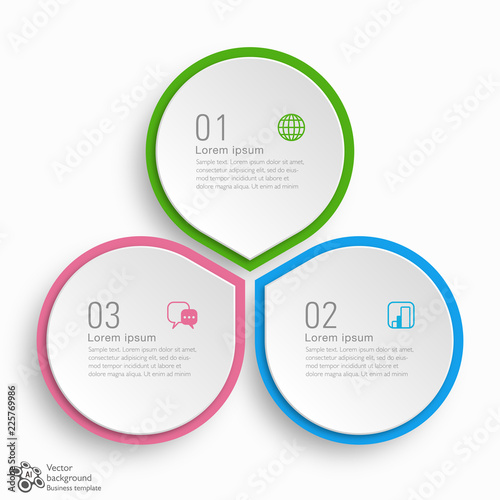 Business Chart Graphics #3-Step Process 