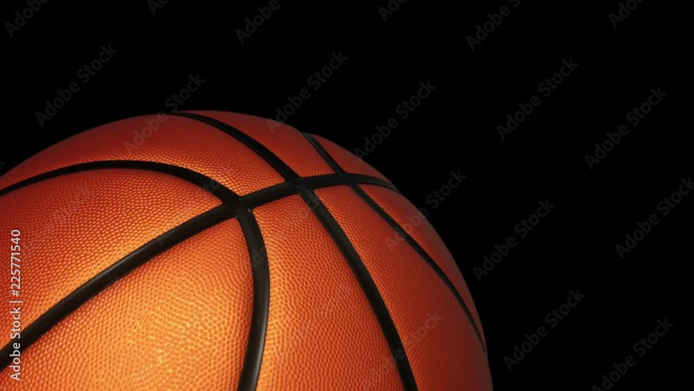 Animation of slow rotation ball for basketball game. View of close-up with realistic texture and light. Animation of seamless loop. Animation of slow rotation ball for basketball game. View of close-up with realistic texture and light. Animation of seamless loop.
