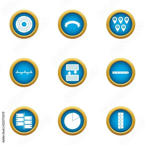 Transfer info icons set. Flat set of 9 transfer info vector icons for web isolated on white background