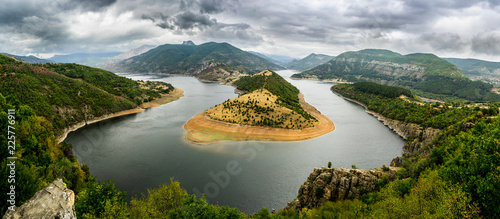 Arda river in Ardino, Kardjali, Bulgaria photo