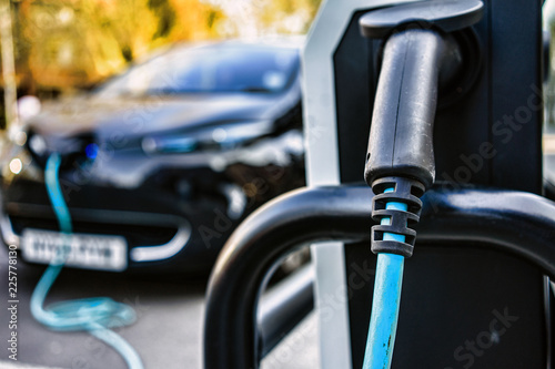 Electric car is changing on street parking in UK