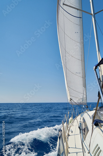 Sailing with sailboat