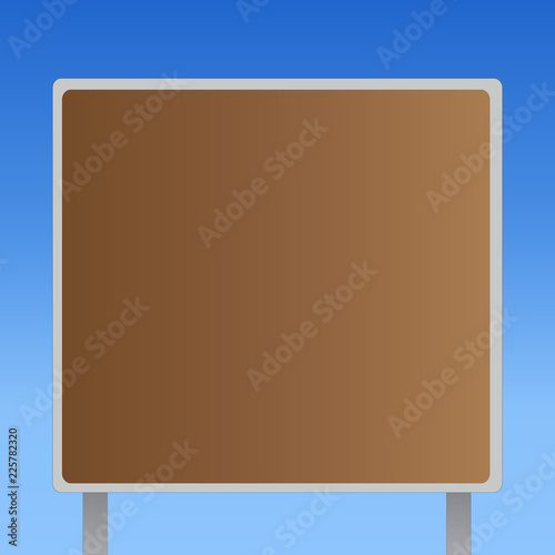 Flat design business Vector Illustration Empty template Layout for invitation greeting card promotion poster voucher. Blank Square shape Billboard Standing with Frame Border Outdoor Display