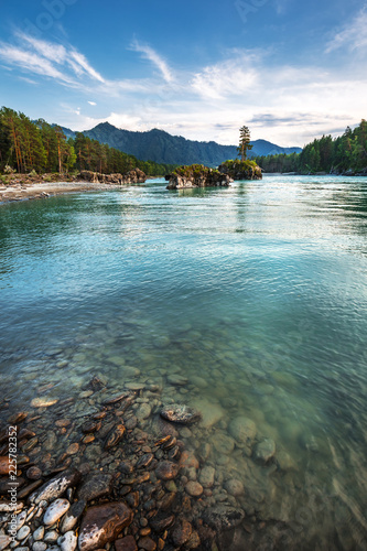 The River Katun. Mountain Altai, Southern Siberia, Russia photo