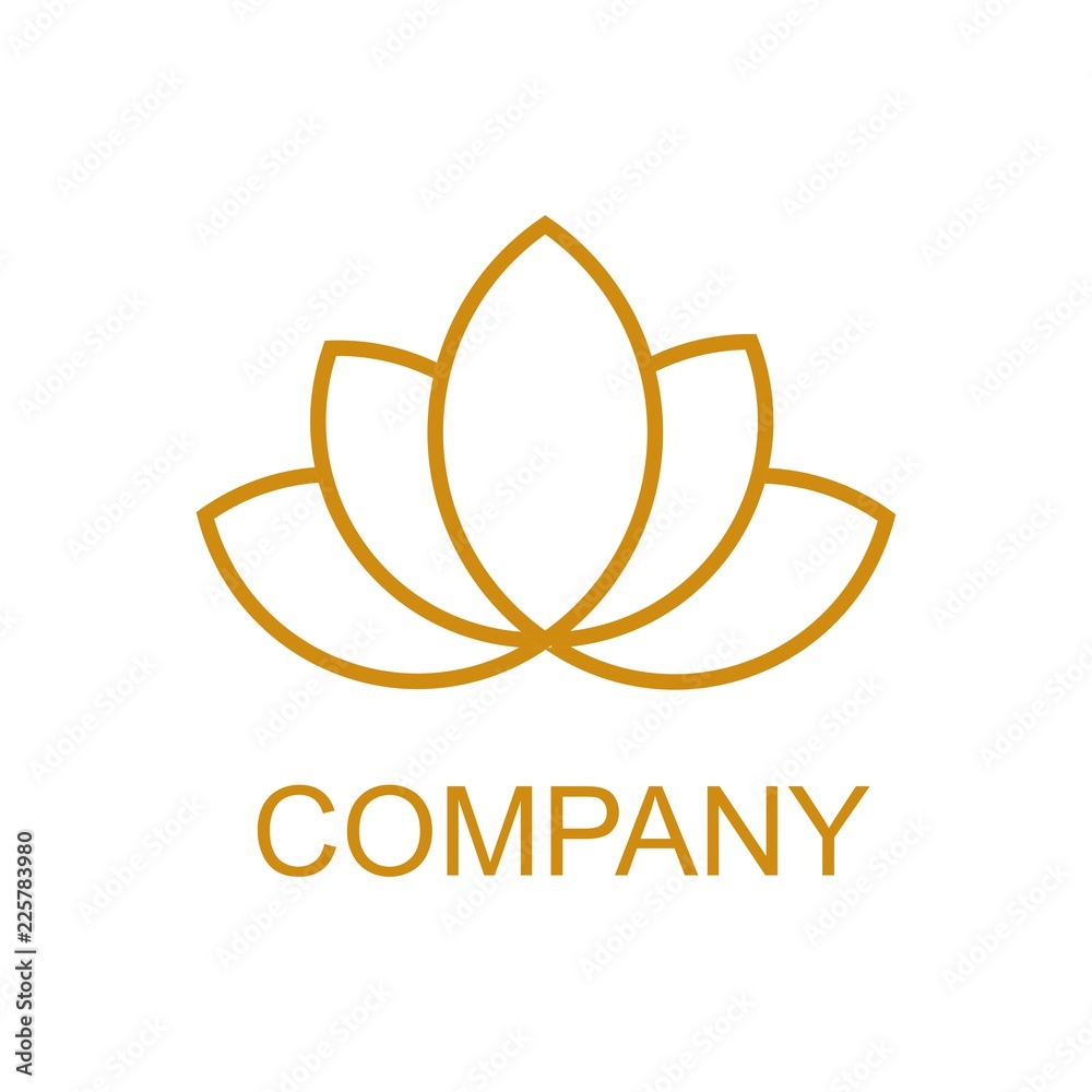 Lotus Logo,Lotus flower logo,Beauty logo,Fashion logo,Vector Logo Template  Stock Vector | Adobe Stock