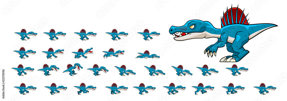 Premium Vector  Dino game sprites