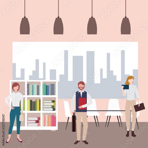 business people workspace
