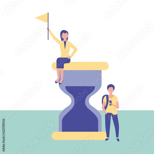 outdoor business people