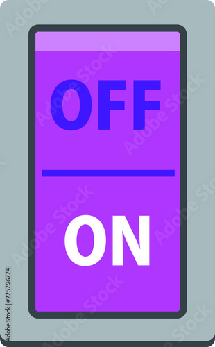 Colorful on-off switch