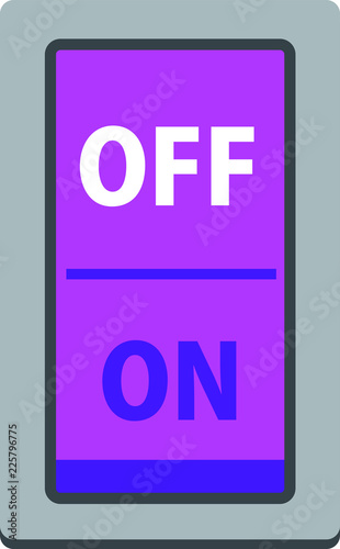 Colorful on-off switch