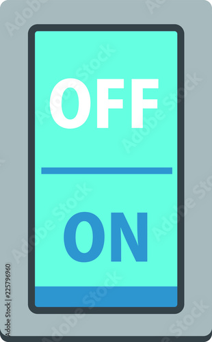 Colorful on-off switch