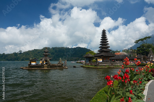 Pura Ulun Danu temple on the lake Bratan, Bali, Indonesia