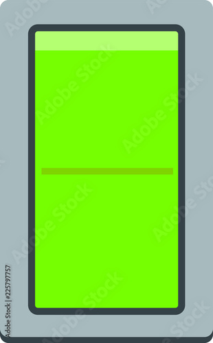 Colorful on-off Plain switch button