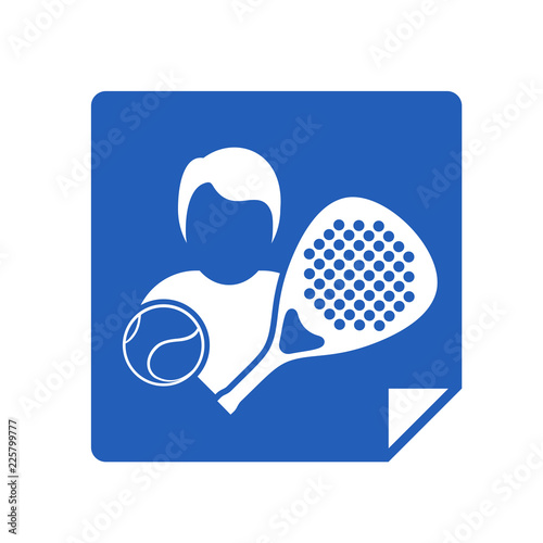 blue padel symbol