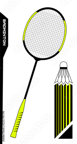 Badminton sport symbol
