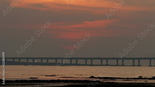 Bandra Worli sea link also known as Rajiv Gandhi Sea link,Mumbai, India photo