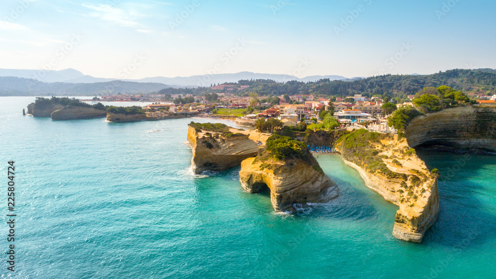 Famous Canal D'amour in Sidari - Corfu island, Greece