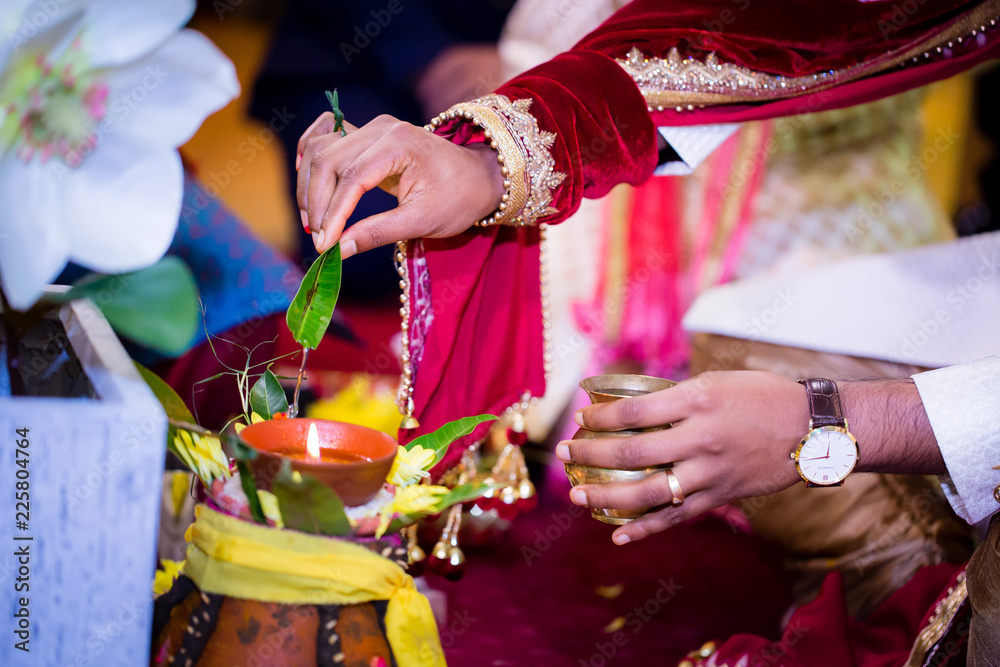Indian wedding ritual leaf