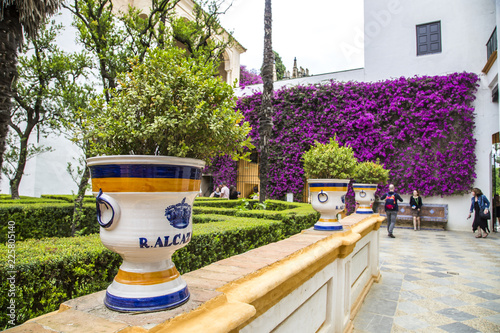 Real Alcazar Gardens in Seville Spain