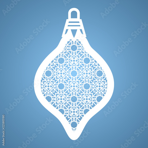 Christmas toy with geometric pattern