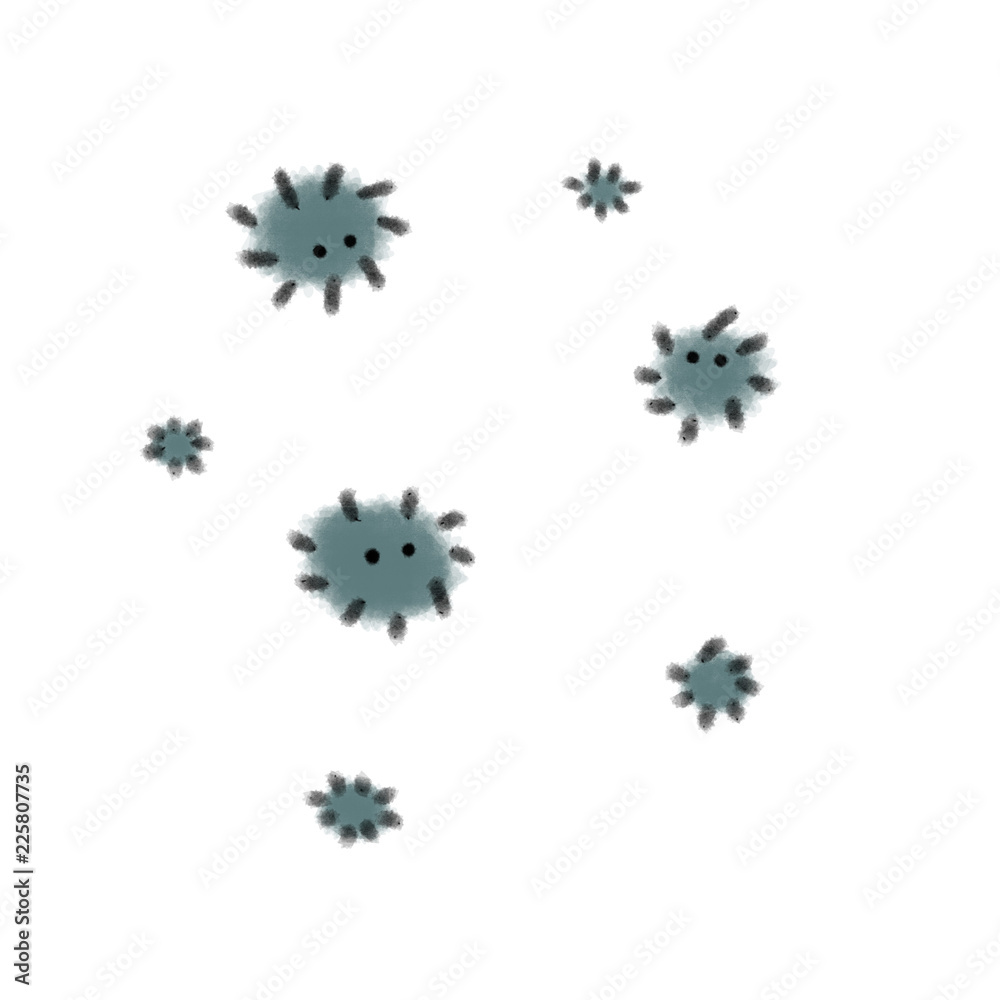 ホコリ チリ ウイルス カビ Stock イラスト Adobe Stock