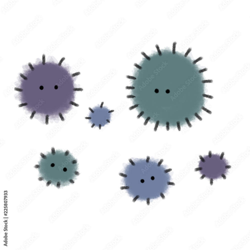 ホコリ チリ ウイルス カビ Stock Illustration Adobe Stock