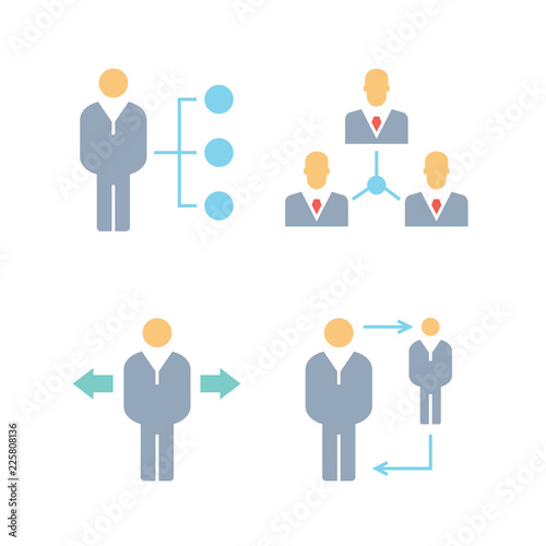 manpower and people management icons